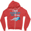 i run to burn off the crazy Zipper Hoodie