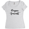 vegan feminist Women's Triblend Scoop T-shirt
