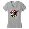 pizza time Women's V-Neck T-Shirt