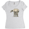 how many legs Women's Triblend Scoop T-shirt