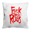 arch enemy fuck the rules Throw Pillow