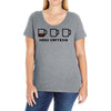 need caffeine Ladies Curvy T-Shirt