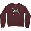 zebra pattern Crewneck Sweatshirt