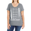 beard length chart Ladies Curvy T-Shirt