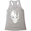 yin yang skull Racerback Tank