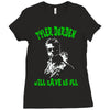 tyler durden will save us all fight club anarchist Ladies Fitted T-Shirt