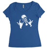 devil horns Women's Triblend Scoop T-shirt