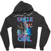 uncle of the birthday girl Zipper Hoodie