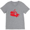 Canada Continent Roots V-Neck Tee
