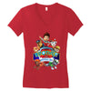 paw patrol birthday boy  brother Women's V-Neck T-Shirt