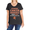 i wear peach for some special to me Ladies Curvy T-Shirt