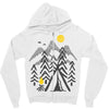 camp fire Zipper Hoodie