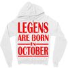 legends are born in october vintage Zipper Hoodie