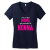 Only The Best Moms Get Promoted To Nonna Women's V-Neck T-Shirt