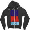 oh ma gosh Zipper Hoodie