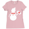 snowman   jake paul   red Ladies Fitted T-Shirt