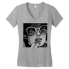 sad girl Women's V-Neck T-Shirt