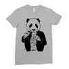gangster panda Ladies Fitted T-Shirt
