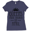 queens are born in april (2) Ladies Fitted T-Shirt