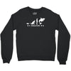poker ~ fish to shark evolution ~ mens funny poker Crewneck Sweatshirt