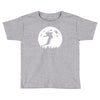 skiier moon moonlight silhouett Toddler T-shirt