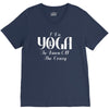 i do yoga to burn crazy V-Neck Tee
