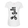 my bmx İs bike Maternity Scoop Neck T-shirt