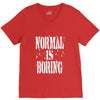 normal is boring tie dye V-Neck Tee