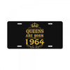 queens are born in 1964 License Plate
