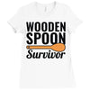 wooden spoon survivor (2) Ladies Fitted T-Shirt