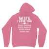 I Love you Wife Unisex Hoodie