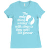 the only thing wrong with dogs Ladies Fitted T-Shirt