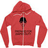 prepared for diaper Zipper Hoodie