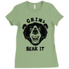 grin and bear it Ladies Fitted T-Shirt