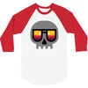 sunset skull 3/4 Sleeve Shirt