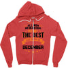 All Men Created Equal But The Best Born In December Zipper Hoodie