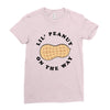 Little Peanut on the Way Ladies Fitted T-Shirt
