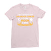 I Love Someone with Childhood Cancer to The Moon and Back to Infinity Ladies Fitted T-Shirt