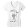 Best Dad in The Galaxy Women's V-Neck T-Shirt