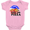 vote for pizza Baby Bodysuit