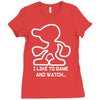 game and watch parody video game Ladies Fitted T-Shirt