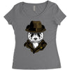 panda rorschach Women's Triblend Scoop T-shirt