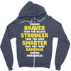 Sarcoma Cancer Awareness Zipper Hoodie