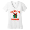 gangsta wrapper Women's V-Neck T-Shirt