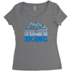 i'd rather be skiing Women's Triblend Scoop T-shirt