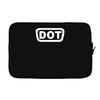 2x dot sticker vinyl decal d.o Laptop sleeve