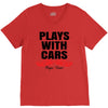 Plays With Cars V-Neck Tee