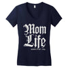 mom lifemom life Women's V-Neck T-Shirt