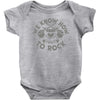 we know how to rock Baby Onesie