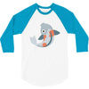 fish color 3/4 Sleeve Shirt